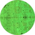 thumbnail image 1 of Ahgly Company Indoor Round Oriental Green Traditional Area Rugs, 8' Round, 1 of 4