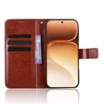 thumbnail image 3 of Wallet Case for Honor 600 Pro with Card Holder, PU Leather Flip Phone Case with Kickstand Magnetic Closure Wrist Strap Brown, 3 of 5