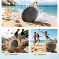 thumbnail image 6 of Portable Bluetooth Speakers, Magnetic Waterproof Speaker with TWS Wireless, Small Pocket Speaker with Lanyard for Bike Outdoor, Orange, 6 of 12