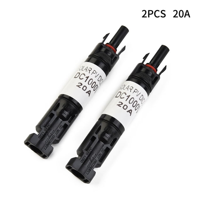 2PCS Câble de Panneau Solaire Bloquant le Connecteur Étanche Compatible