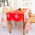 thumbnail image 3 of Angmile Christmas Tablecloth Snowman Engineered Printed Tablecloth for Winter and Christmas, 3 of 4