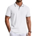 thumbnail image 3 of COOFANDY Mens Polo Shirts Casual Polo Collared Shirt Short Sleeve Polo T Shirt, 3 of 6