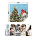 thumbnail image 4 of Blue Aqua Snowman Christmas Cloth Napkins Set of 4 Reusable Dinner Napkins, Xmas Tree Snowflake Cocktail Napkin Washable Table Napkins for Wedding/Holiday Party/Baby Shower 20"x20", 4 of 7
