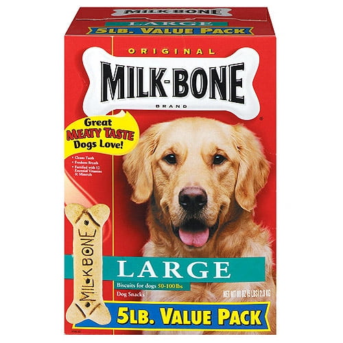 MilkBone Large Biscuit Dog Treats, 15 Lb.