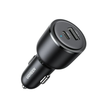 UGREEN 63W USB Car Charger Adapter, PD 20W/30W PPS 45W for Phones and Tablets, Black