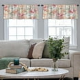 thumbnail image 4 of LALILO Kitchen Curtain Valance Elegant With Bouquets Can Rod Pocket Window Curtain 52"x 18" Set of 2, 4 of 5