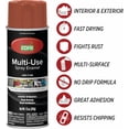 thumbnail image 5 of Color Care Multi-Surface Enamel Spray Paint and Rust Inhibitor, Red Oxide Primer, 12 fl oz, 4-Pack, 5 of 6