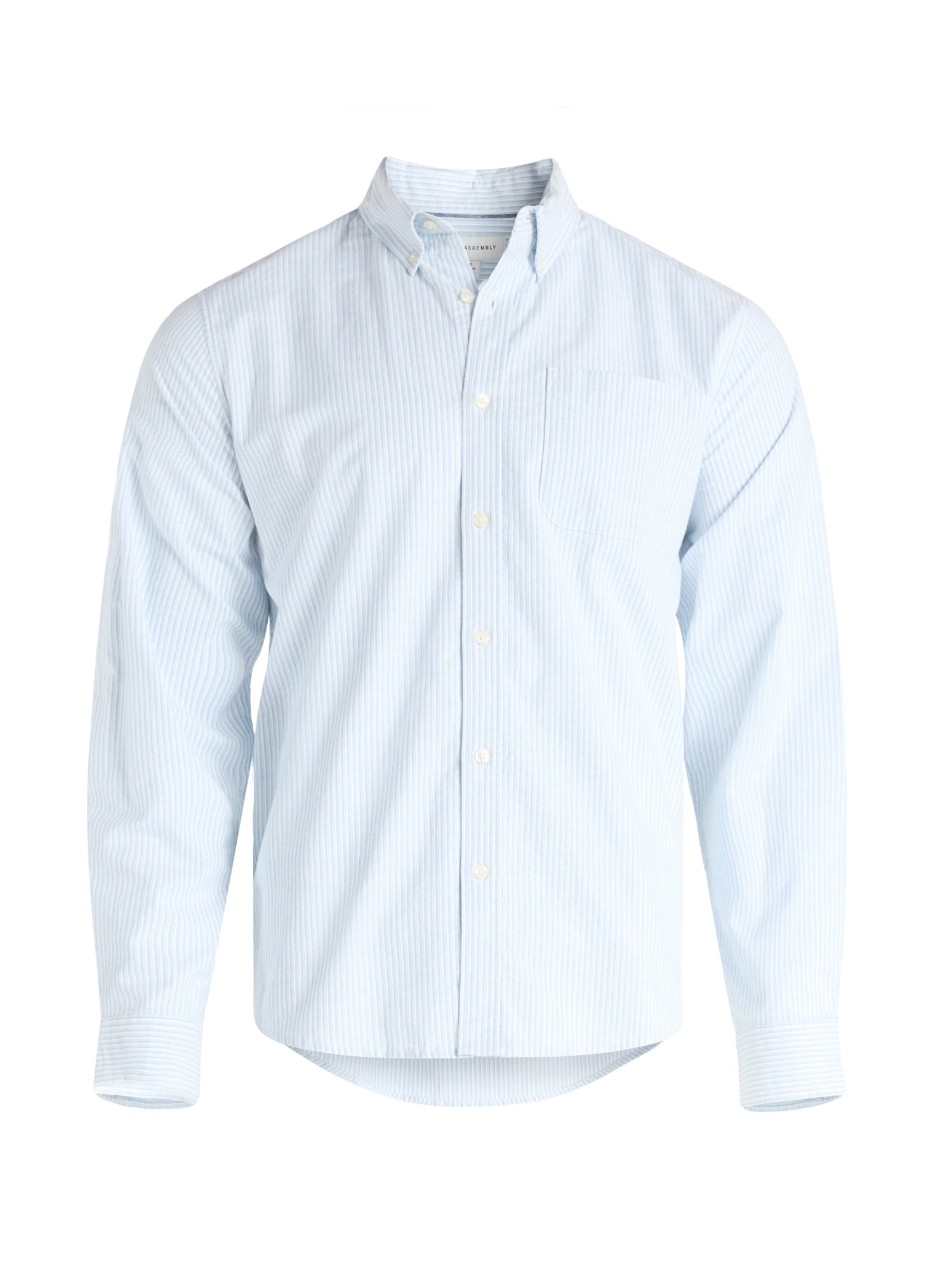 Free Assembly Men's Cotton Button Down Oxford Shirt with