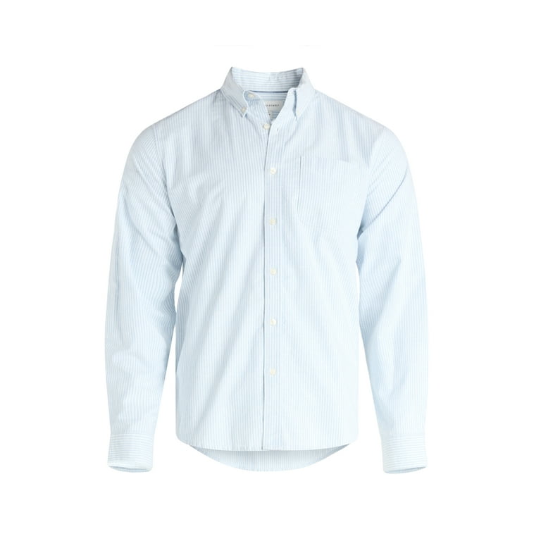 Free Assembly Men's Cotton Button Down Oxford Shirt with