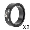 thumbnail image 1 of 2xBike Tubo Cónico Adaptador Auriculares Piñón Fijo Bicicleta 56 A 44MM Negro, 1 of 8