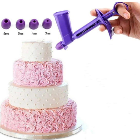 1pc Purple Plastic Pearl Applicator, Convenient And Fast Edible Pearls Fondant Cake Decorating Tool For Sugar Balls Craft