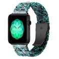 thumbnail image 1 of Adecuado para Apple iWatch 7 correa de resina de cinco cuentas Apple Watch 654321SE pulsera floral glaciar, 1 of 5