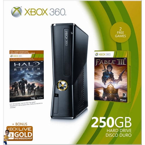 Xbox 360 250gb Holiday Value Bundle Old Model Walmart Com Walmart Com - how to get roblox on xbox 360 old
