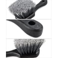 thumbnail image 5 of Wheel & Tire Brush for Car Rim, 2 Pack Tire Brushes Soft Bristle Car Wash Brush, Car Carpet Brush, Short Handle Wheel Cleaning Brush, Cleans Tires & Releases Dirt and Road Grime, 5 of 5