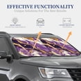 thumbnail image 4 of Vsdgher Purple Gold Marble Swirls Print Car Windshield Sun Shade, Reflective Sunshade Window Sunshade Sun Visor Protector Fit for Cars,Trucks,SUVs-Small, 4 of 6