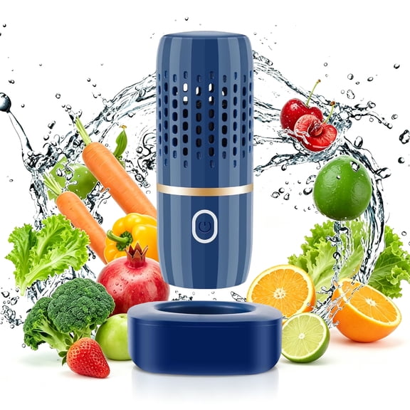 Fruit and Vegetable Purifier Washing Machine Capsule Shape Cleaner Disinfection Machine OH-ion Purification Technology for Cleaning Fruits and Vegetables Rice Meat