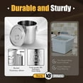 thumbnail image 5 of Stainless Steel 304 Airtight Canister Cereal Container with Lid and Handles 33L, 5 of 12
