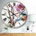 thumbnail image 2 of Designart Oversized Multicolor Analog Round Modern Traditional Wall Clocks, CLM30880-C23, 2 of 3