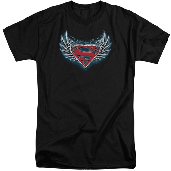 Superman - Steel Wings Logo - Tall Fit Short Sleeve Shirt - XX-Large