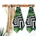thumbnail image 6 of Nawy Tropical Green Leaves with Geometric Background Palm (Palm Tree) Towel Set - Modern Decorative Tea Towels for Kitchens, Bathrooms, Showers - Soft and Absorbent Bath Towels - 2 Pack 27.5*16in, 6 of 6