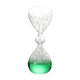 thumbnail image 2 of Reloj de arena de burbujas hecho a mano, novedoso, de entretenimiento, de cristal, con temporizador de movimiento líquido. Verde, 2 of 9