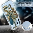 thumbnail image 3 of Blue Octopus Clear Case for iPhone 13 Pro,Aesthetic Art Design Case for Men Women,Unique Soft Transparent TPU Bumper Case Cover, 3 of 5