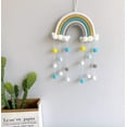 thumbnail image 2 of Rainbow Macrame Wall Hanging Home Decor Boho Room Decor Hand Woven Tapestry Kids Wall Decor (Ch5a-21) BANYUO Electrónica, 2 of 5