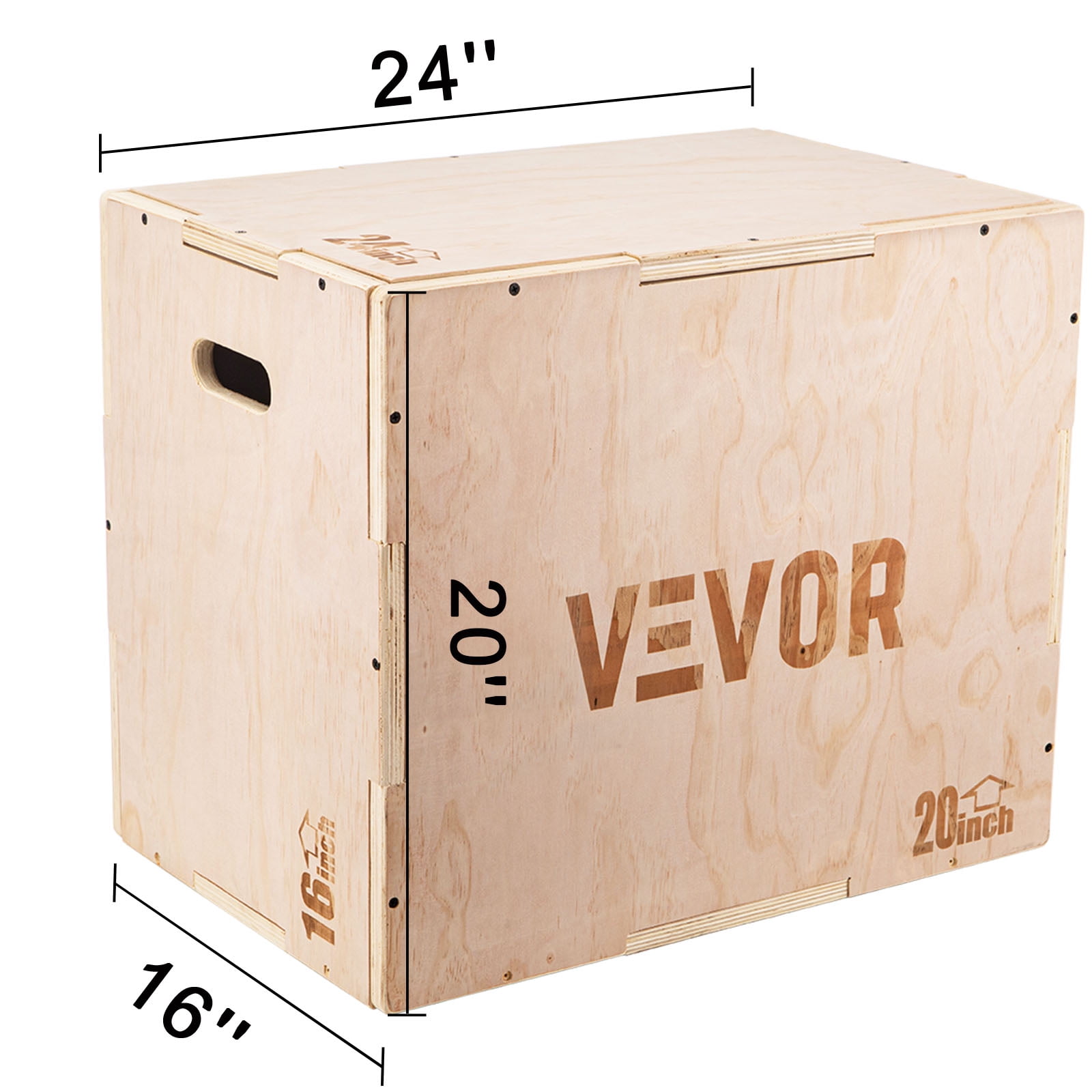 24x16x20 30x20x24? Wood Plyo Box 441LB Capacity Exercise Box Plyometric Jump  Box with Internal Cross Bracing Plyo Box for Crossfit Training (30 inch)