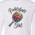 thumbnail image 4 of Inktastic Pickleball Girl Retro Long Sleeve Youth T-Shirt, 4 of 5