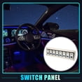 thumbnail image 2 of Panel de interruptor basculante Unique Bargains 5 pines para barco y coche disyuntor de 12V/24V indicador LED azul tono dorado de aleación de aluminio, 2 of 7