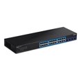 thumbnail image 2 of TRENDnet TEG 30284 - Switch - Intelligent - 24 x 10/100/1000 + 4 x 10 Gigabit SFP+ - Montable en Rack - Conforme TAA, 2 of 3