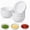White, variant on Stcellnmex 6 Pcs Small Dip Bowls Set 1.7oz Black Sauce Soy Dishes Bowls for Tomato Sauce Soy BBQ Party Supplies