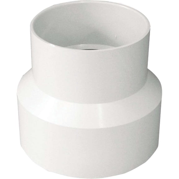 Ipex PVC Reducing Coupling - Durable Plastic - 1 Piece, 4" x 3", Multicolor