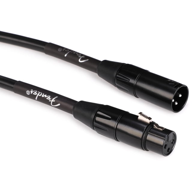 Cable de micrófono Fender Professional Series XLR de 3 m negro