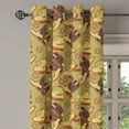 thumbnail image 2 of Ambesonne Western Grommet Curtain, Vintage Hats and Boots, 50" x 120", Khaki Dark Brown Scarlet, 2 of 6