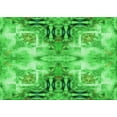 thumbnail image 1 of Ahgly Company Machine Washable Indoor Rectangle Transitional Neon Green Area Rugs, 2' x 5', 1 of 7