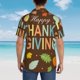 thumbnail image 4 of Balery Happy Thanksgiving With Gnome Camisas hawaianas de manga corta para hombre, camisas playeras de corte holgado, camisas de vacaciones con botones,Large, 4 of 7