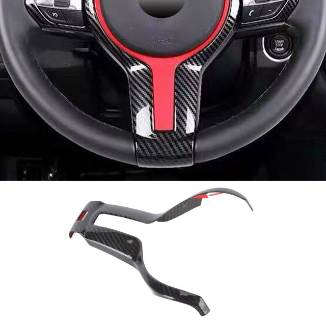 Embellecedor de volante ANGGREK de Fibra de carbono para reemplazo de automóvil para 1 Serie F20 F21