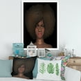 thumbnail image 3 of Designart 'Portrait of Afro American Woman III' Modern Framed Art Print, 3 of 4