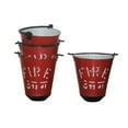 Fire Bucket Stand (Without Shed) With 4 Buckets