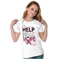 thumbnail image 3 of Help Heal Hope Breast Cancer Aware Womens Slim Fit Graphic Tee Brisco Brands S, 3 of 5