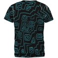 thumbnail image 2 of Glowing God Lion Grey Mens T Shirt Multi LG, 2 of 2