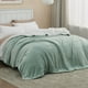 thumbnail image 3 of Manta Bedsure Sherpa de forro polar tamaño king, 270 x 230 cm, color verde salvia, 3 of 7