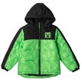 Minecraft Creeper Big Boys Zip Up Puffer Jacket and Snow Bib Ski Pants