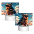 thumbnail image 2 of Haiem Colorful Cloud Shepherd Dog Pattern Acrylic Night Light Gift with 3 Color ModesTouch-Sensitive LED Lamp Perfect Gift for Mother's Day, Birthday, or Christmas, 2 of 9