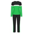 thumbnail image 3 of FRSASU Track Suits for Women Set - Casual 2 Piece Outfits Sweatsuit Pocket Long Sleeve with Pants Set Green, 3 of 5