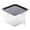 Clear, variant on Off Promotions! Nomeni Storage Box Square Transparent Refrigerator Storage Box with Handle G, 1X Storage Box Clearance Sale