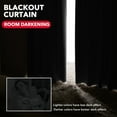 thumbnail image 3 of ZOPZO Blackout Curtains with Back Tab 2 Panels, Black, 42W x 95L Inch, Energy Saving Drapes for Home and Apartment, 3 of 5
