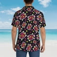 thumbnail image 3 of Lsque Ladybug pattern Hawaiian Shirt for Men, Unisex Summer Beach Casual Short Sleeve Button Down Shirts-Medium, 3 of 9