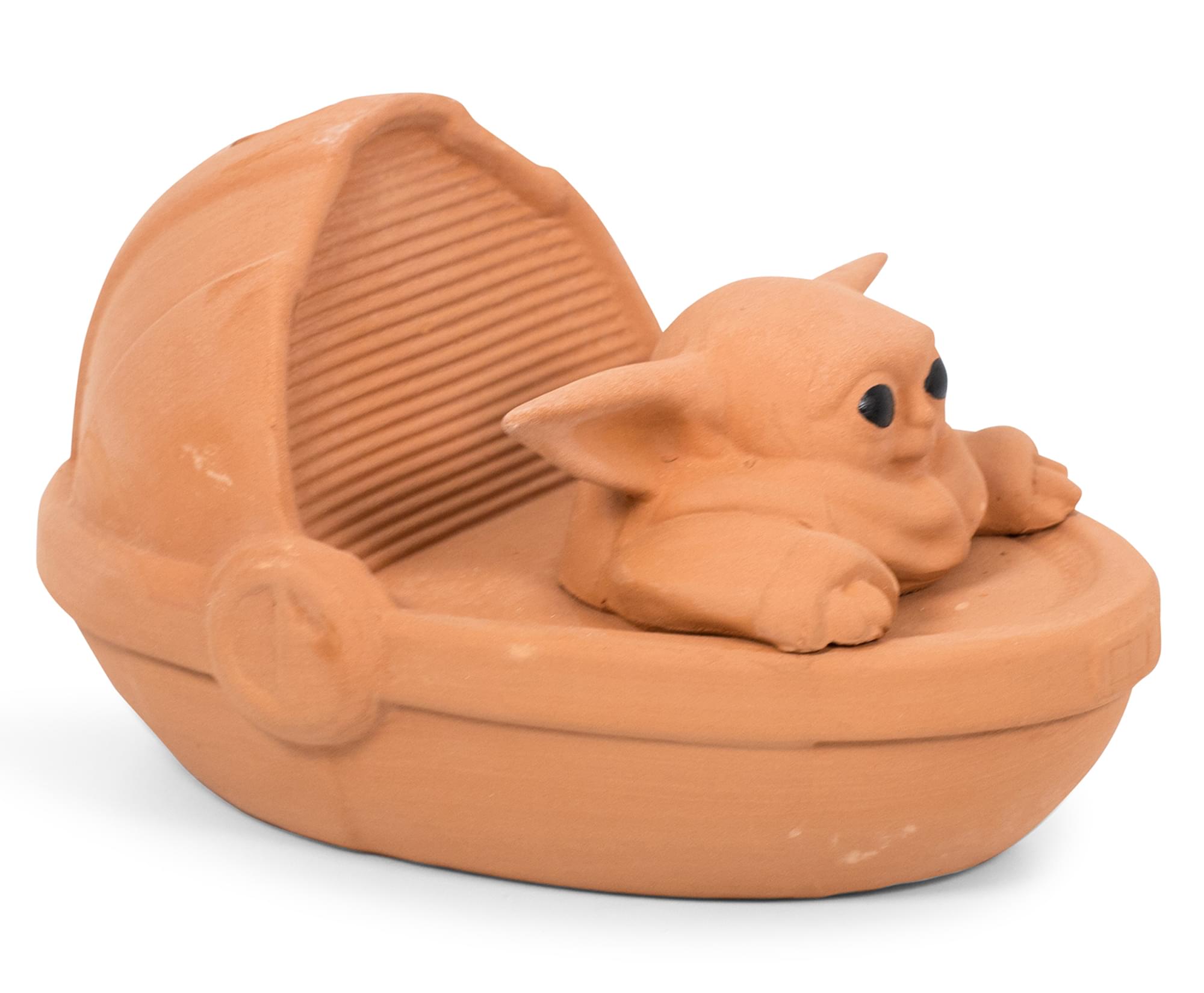Chia -Pet Planter Decorat Pottery Sunlight Fast-Growing Seed Pack- Star Wars Yoda the Child- Orange - image 2 of 7